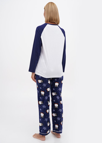 Темно-синяя всесезон пижама (лонгслив, брюки) лонгслив + брюки SleepytimePjs