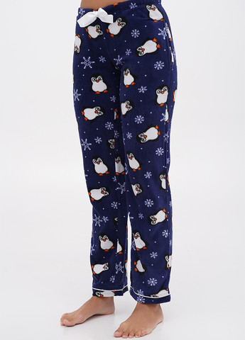 Темно-синяя всесезон пижама (лонгслив, брюки) лонгслив + брюки SleepytimePjs