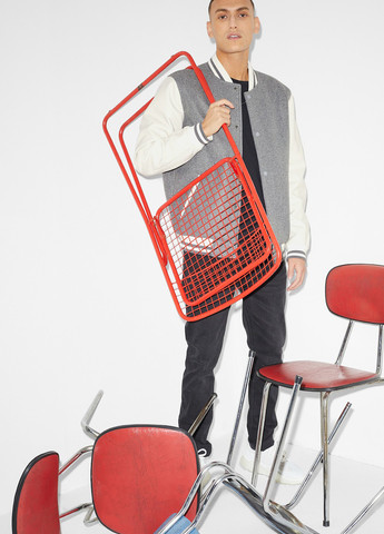 Бомбер C&A бейсбольный на кнопках (323072405)