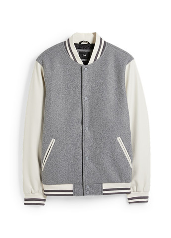 Бомбер C&A бейсбольный на кнопках (323072405)