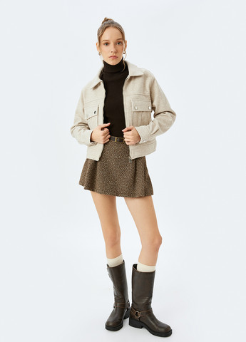 Бежева демісезонна куртка KOTON