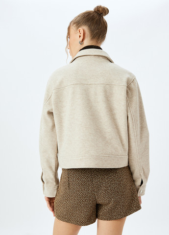 Бежева демісезонна куртка KOTON