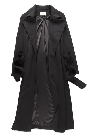 Черное демисезонное Пальто однобортное Nazarenogabrielli