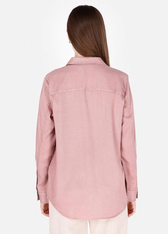 Розовая кэжуал рубашка однотонная Colin's