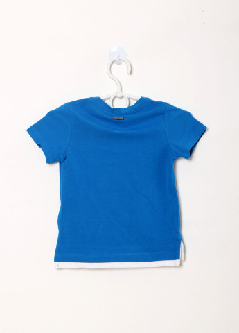 Синяя летняя футболка с коротким рукавом Gulliver