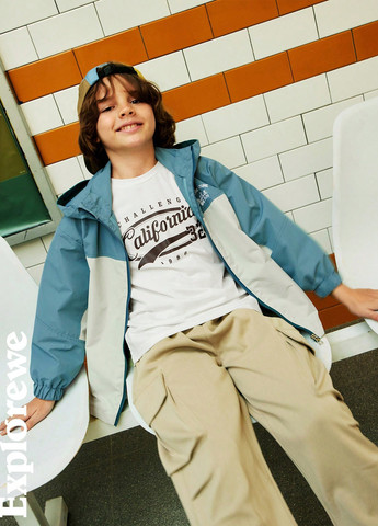 Комбінована демісезонна куртка SHEIN