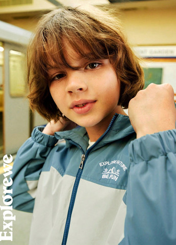 Комбінована демісезонна куртка SHEIN