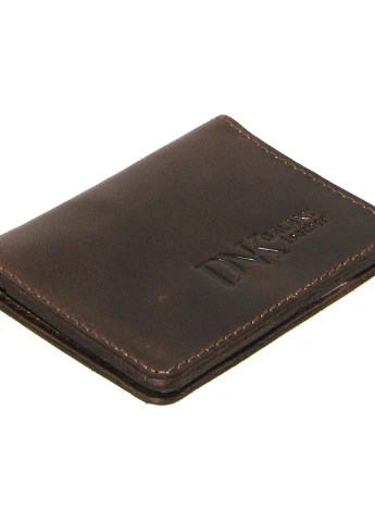 Мини обложка для документов (ID паспорт) DNK mini okno H col.F коричневая DNK Leather (253933512)