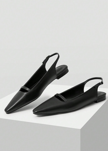 SHEIN Туфли черный з искусственная кожа, китай — демисезон (341484543)