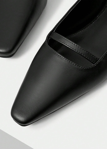 SHEIN Туфли черный з искусственная кожа, китай — демисезон (341484543)