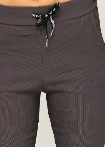 Серо-коричневые кэжуал демисезонные зауженные брюки New Collection