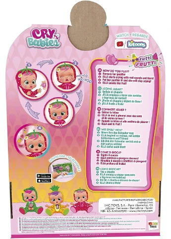 Интерактивная кукла Cry Babies Tutti Frutti Mel Плакса Мел с ароматом арбуза (93805) IMC Toys (255254265)