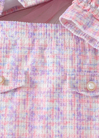 Розовый демисезонный костюм (жакет, юбка) юбочный SHEIN