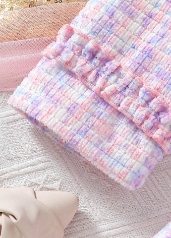 Розовый демисезонный костюм (жакет, юбка) юбочный SHEIN