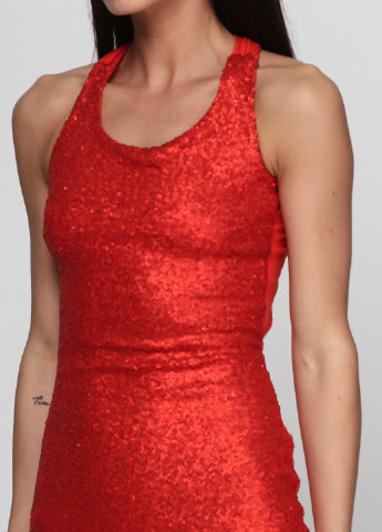 Красное коктейльное платье Incity однотонное