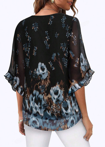 Чорна блуза SHEIN