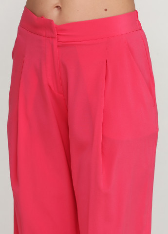 Малиновые кэжуал летние прямые брюки DKNY