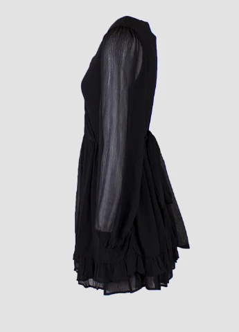 Черное платье Boohoo однотонное