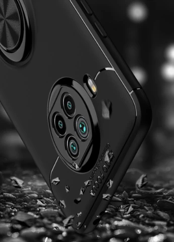 TPU чохол ColorRing під магнітний тримач (opp) для Xiaomi Mi 10T Lite / Redmi Note 9 Pro 5G Чорний / Чорний Deen (237824657)