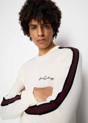 Молочний демісезонний светр джемпер Armani Exchange