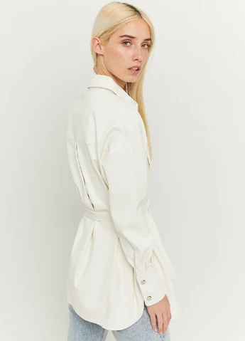Белая летняя куртка Tally Weijl Coats - KNIT PU JACKET