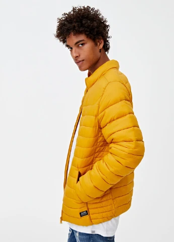 Жовта куртка демісезон,жовтий, Pull & Bear
