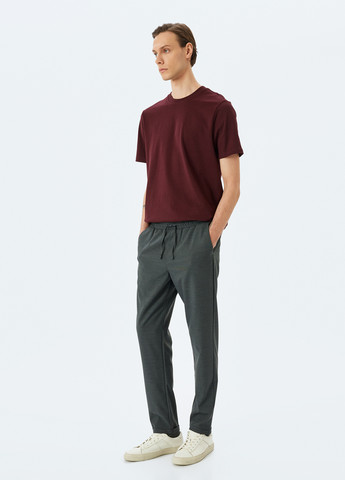 Темно-бордовая футболка KOTON