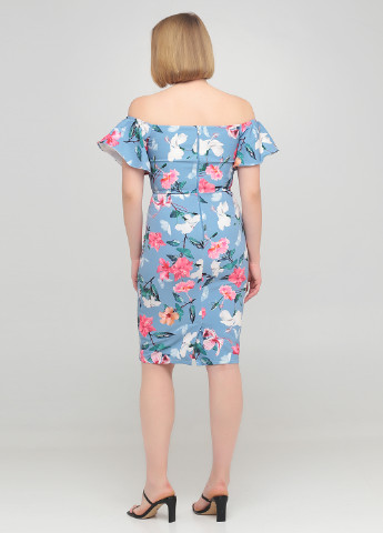 Блакитна кежуал сукня футляр Paper Dolls з квітковим принтом