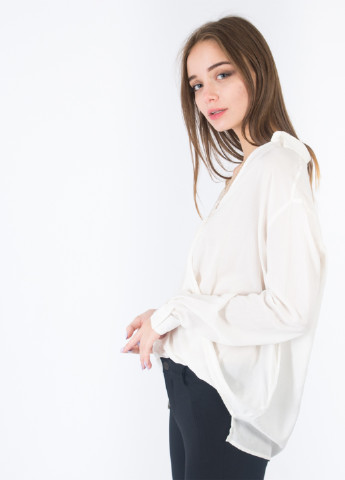 Біла блуза на запах Bebe Plus