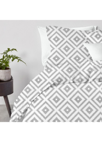 Пододеяльник евро взрослый ORNAMENT GREY (200х220 см) Cosas (250544401)