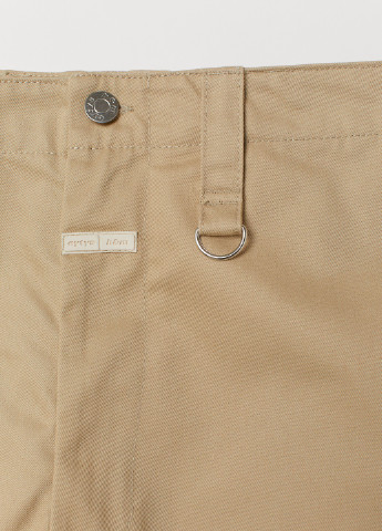 Бежевые демисезонные прямые джинсы H&M