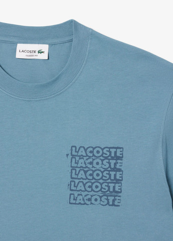 Голубая футболка Lacoste