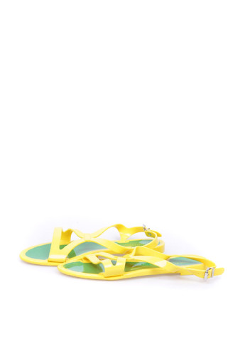 Женские кэжуал сандалии Ralph Lauren желтого цвета на ремешке