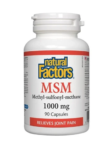 МСМ MSM, 1,000 mg, 90 Tablets Natural Factors (256027826)