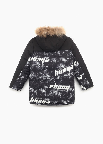 Чорна зимня куртка No Brand