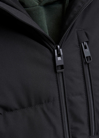 Чорна демісезонна куртка Jack & Jones