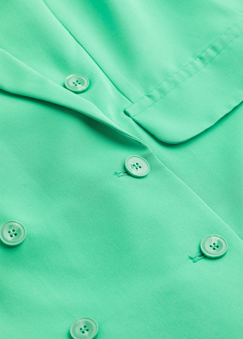 Зеленый женский жакет H&M однотонный - демисезонный