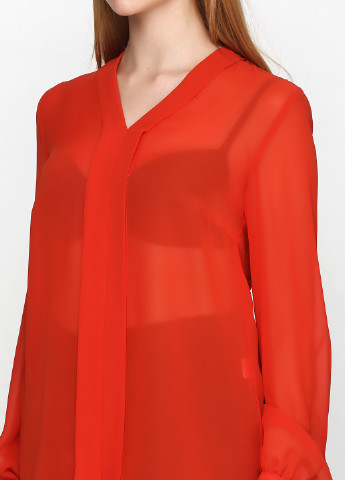 Помаранчево-червона демісезонна блуза Stefanie L