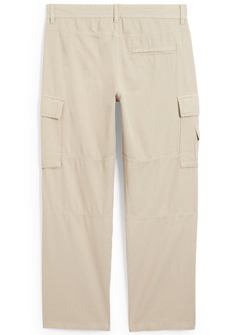 Бежевые кэжуал демисезонные карго брюки C&A