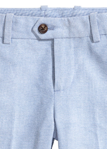 Голубые классические демисезонные брюки зауженные H&M