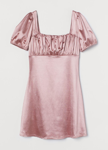 Світло-рожева кежуал плаття H&M однотонна