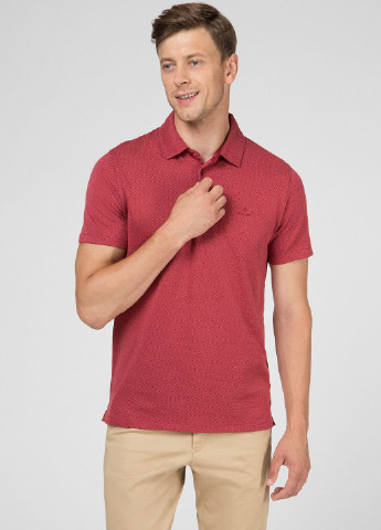 Бордовая футболка-поло для мужчин Gant однотонная