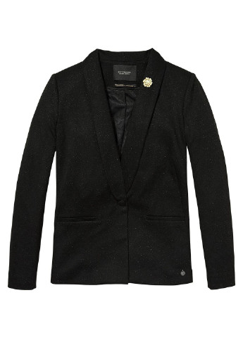 Черный деловой пиджак Maison Scotch - меланжевый - демисезонный