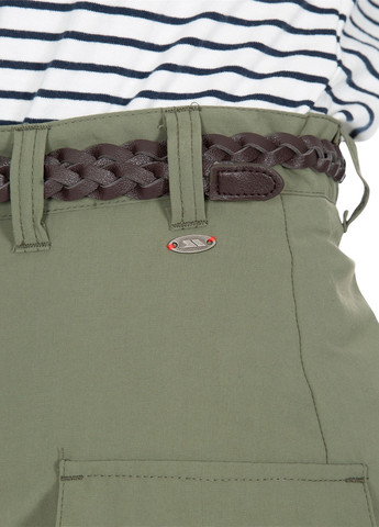 Оливковая (хаки) кэжуал однотонная юбка Tresspass карго