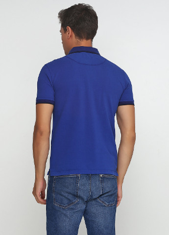 Синяя футболка-поло для мужчин Daggs однотонная
