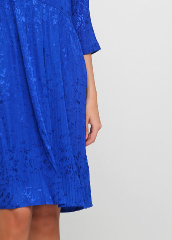 Синя кежуал сукня кльош Soaked з малюнком