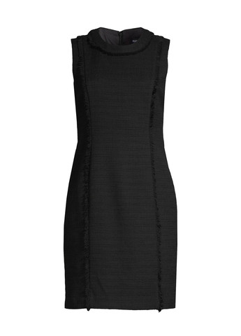 Черное кэжуал платье футляр Karl Lagerfeld однотонное