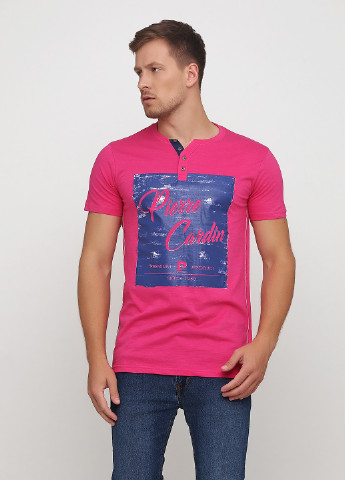 Малиновая футболка Pierre Cardin
