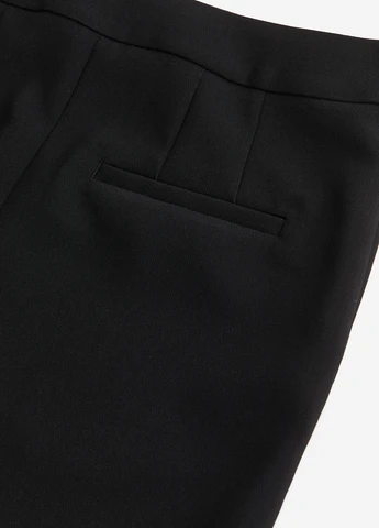 Черная кэжуал однотонная юбка H&M