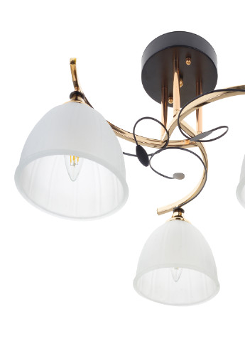 Люстра на 3 плафона черная LK-713S/3 E27 BK+FG Brille (220133432)